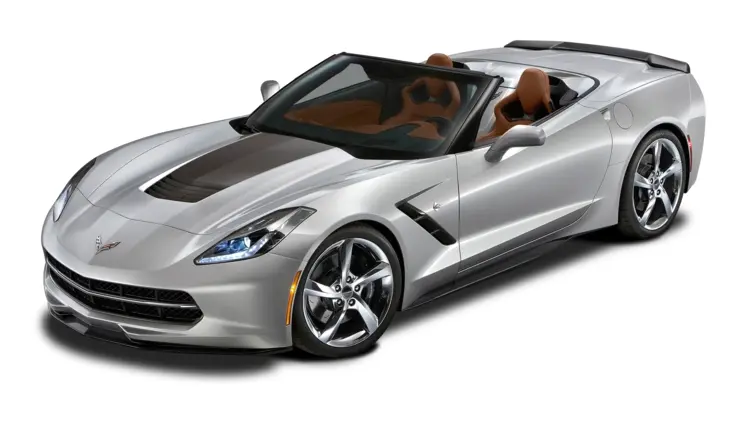Silver Corvette Convertible