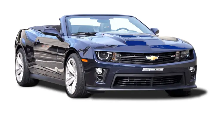Black Convertible Car on Transparent Background
