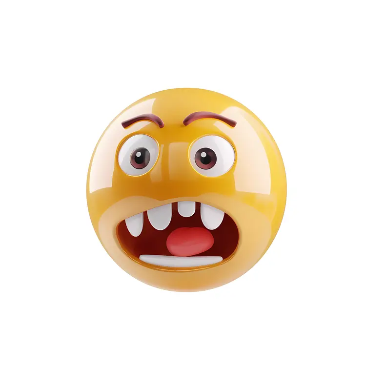 Funny Yellow Emoji Face