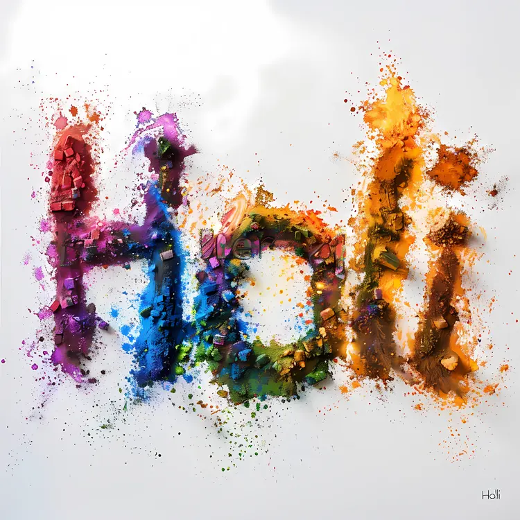 Holi Festival Colorful Powder
