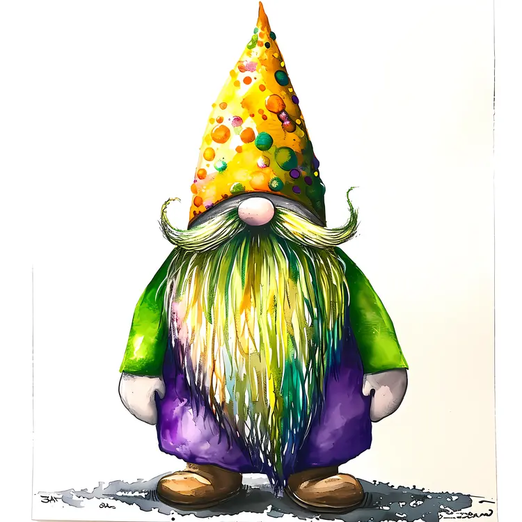 Gnome with Polka Dot Hat