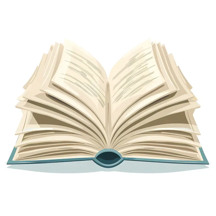 Open Book with Pages
