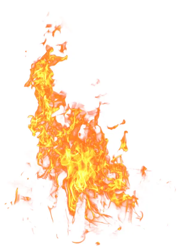 Tall Orange and Yellow Flames