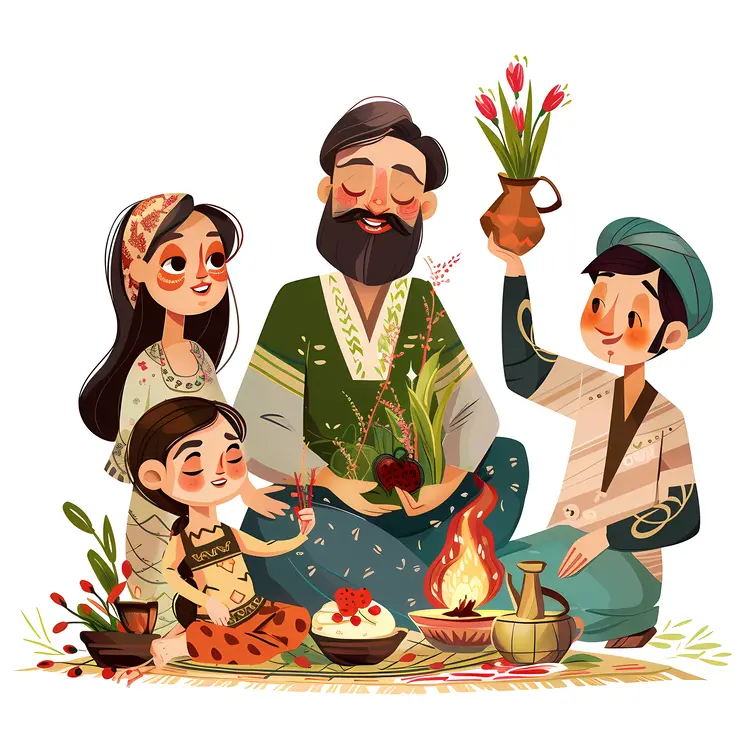 Happy Family Celebrating Together