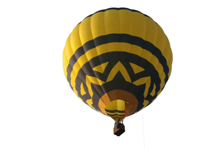 Yellow Hot Air Balloon for Scenic Flights