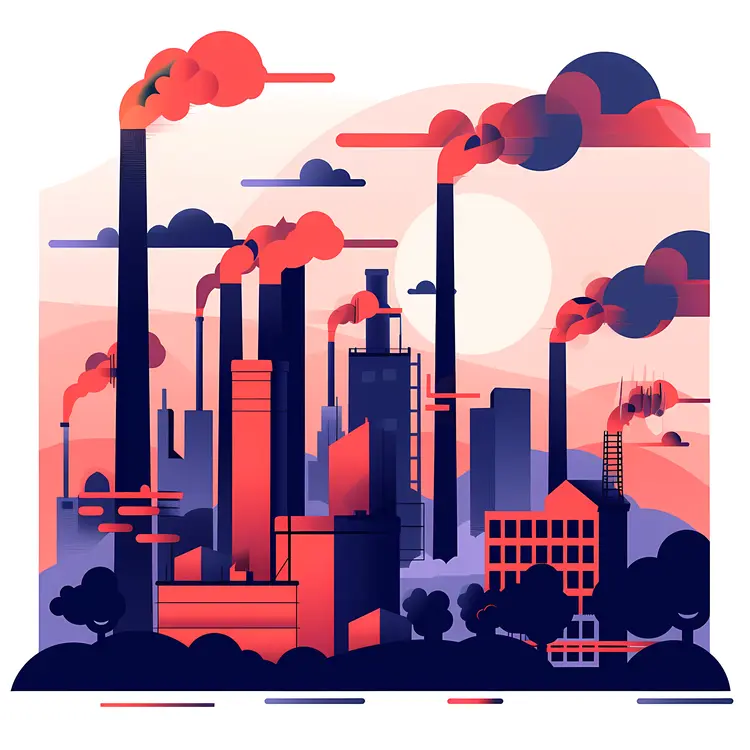 Polluting Factory in Urban Area