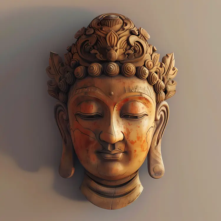 Wooden Buddha Sculpture