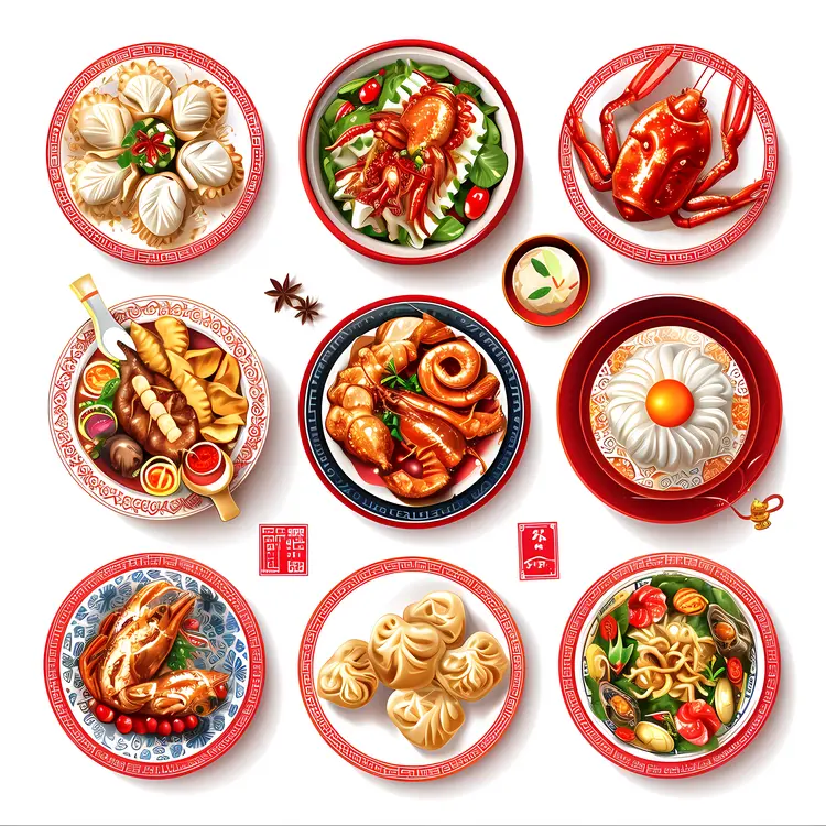 Assorted Chinese Dishes