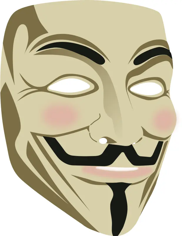 Guy Fawkes Mask with Blush