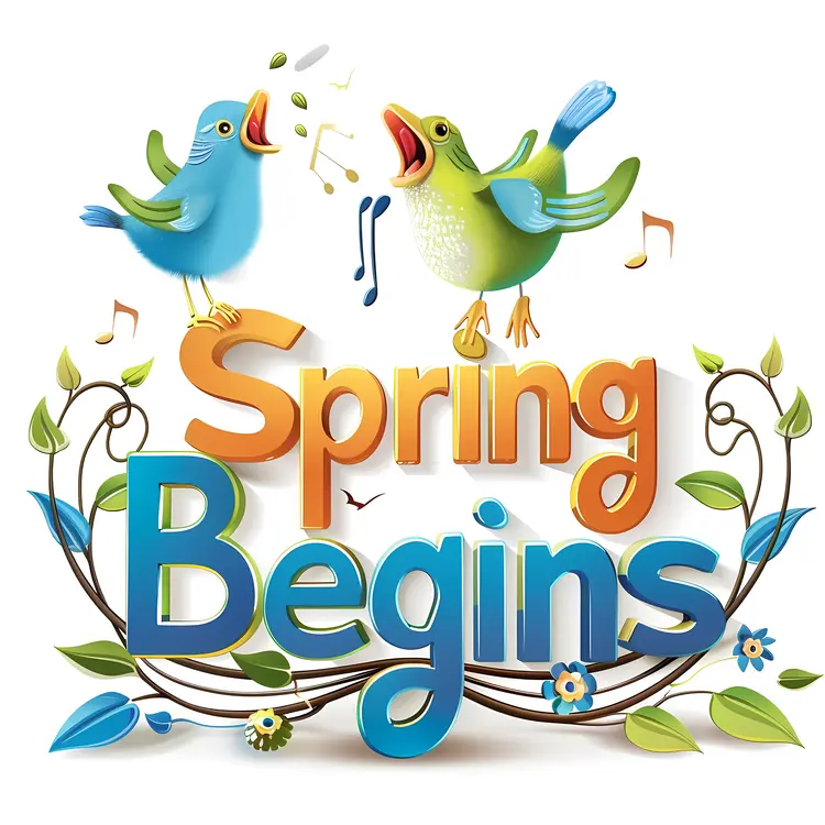 Spring Begins with Singing Birds
