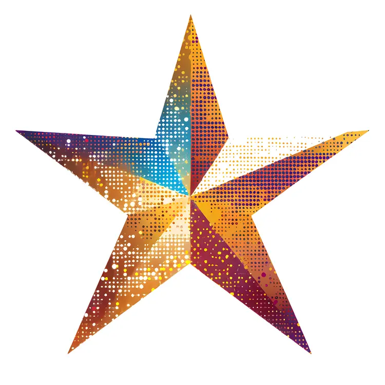 Colorful Gradient Star