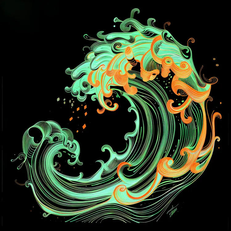 Abstract Artistic Wave