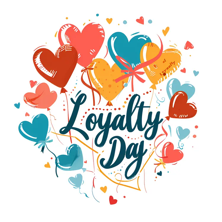 Loyalty Day Celebration with Heart Balloons