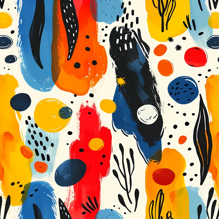 Colorful Abstract Shapes in Modern Art