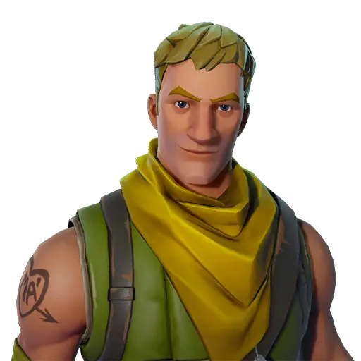 Male Character with Yellow Scarf and Backpack