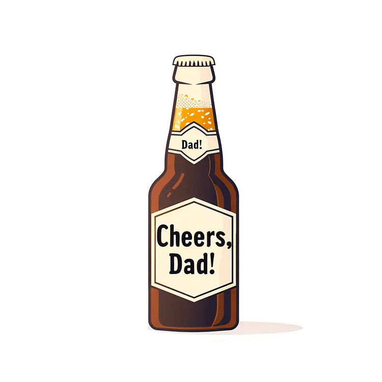 Cheers Dad Beer Bottle
