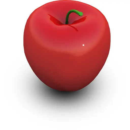 Shiny Red Apple