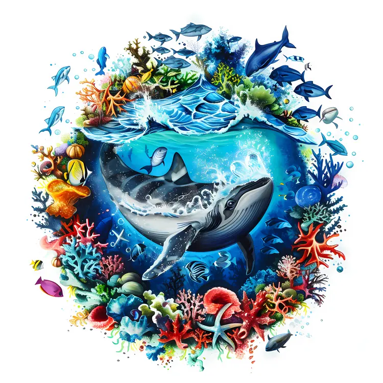 Vibrant Underwater Marine Life