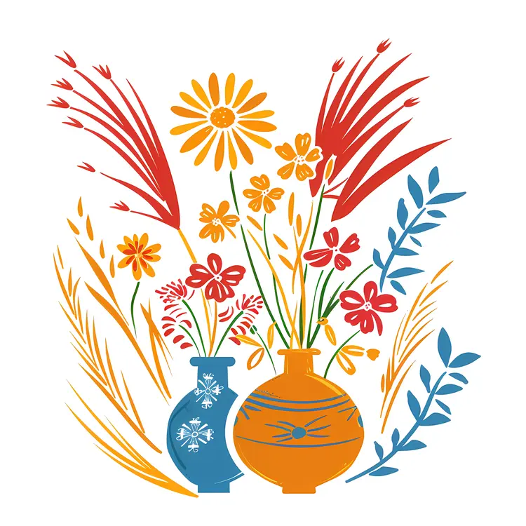 Vases with Flowers