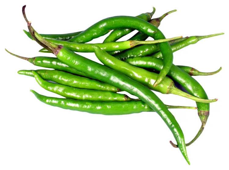 Fresh Green Chilies for Spicy Dishes