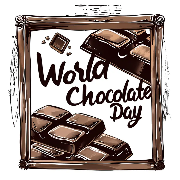 Framed Chocolate Bars for World Chocolate Day
