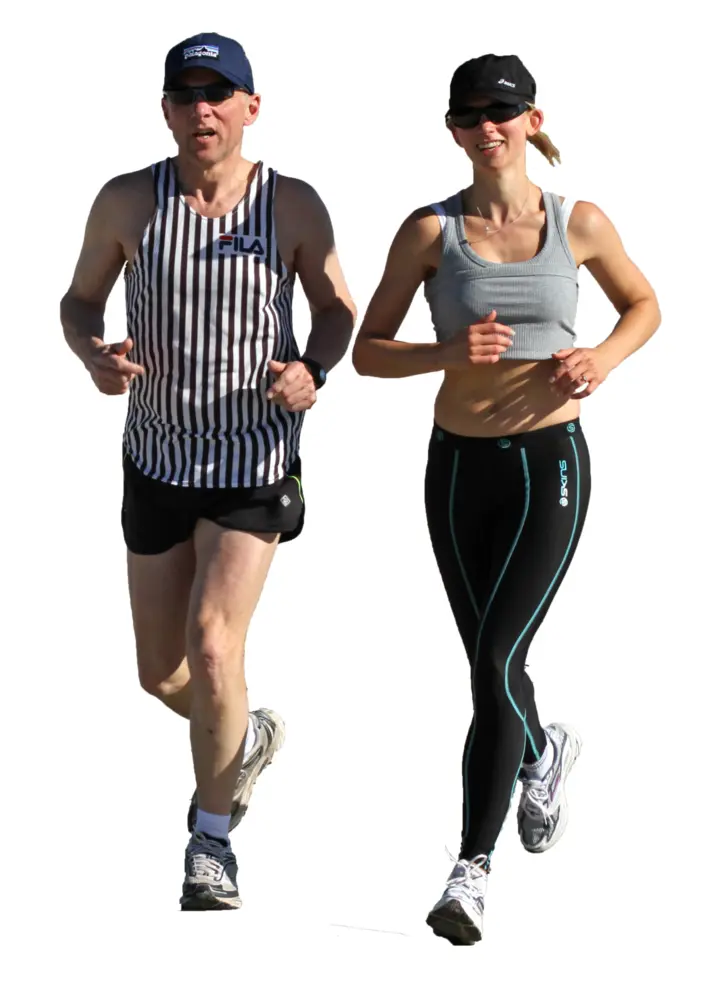 Jogging Couple in Sportswear