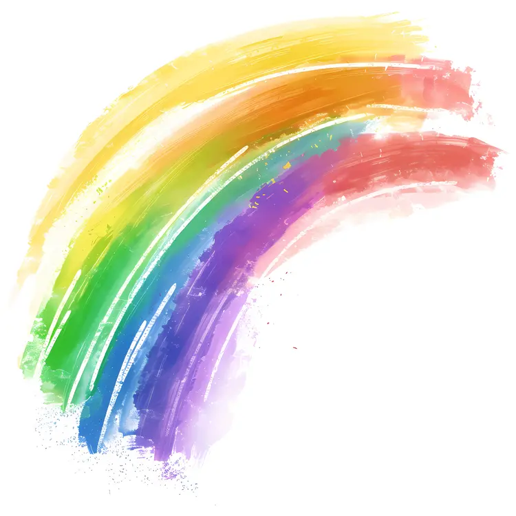 Colorful Watercolor Rainbow