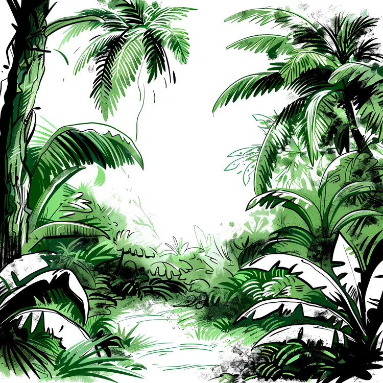 Sketch of a Dense Jungle