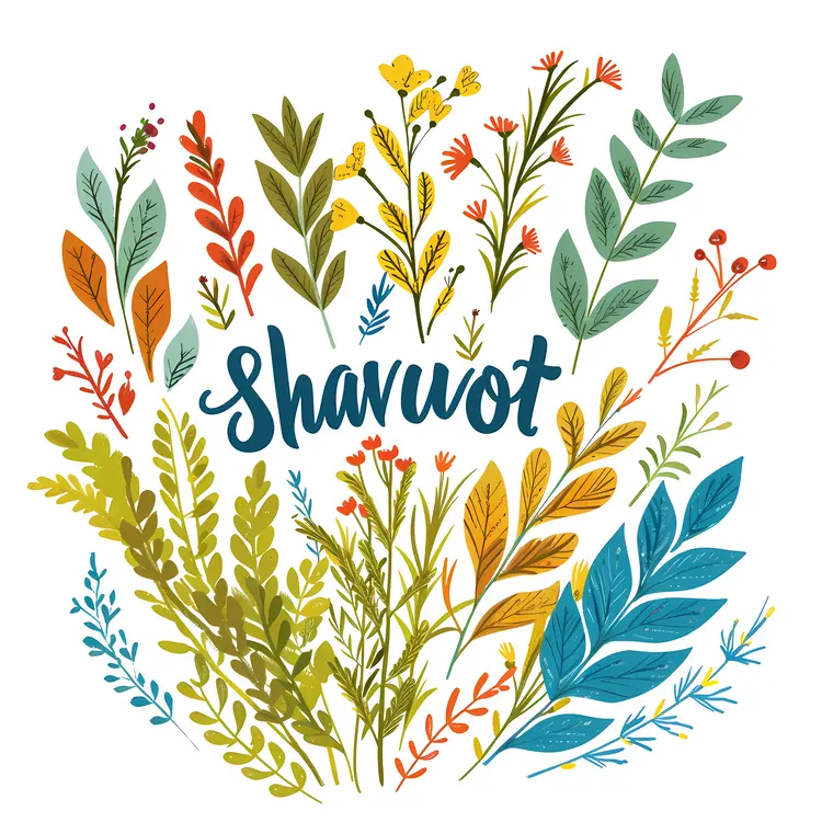 Colorful Shavuot Plant Decoration