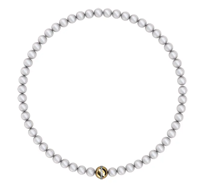 Elegant Pearl Necklace with Gold Clasp