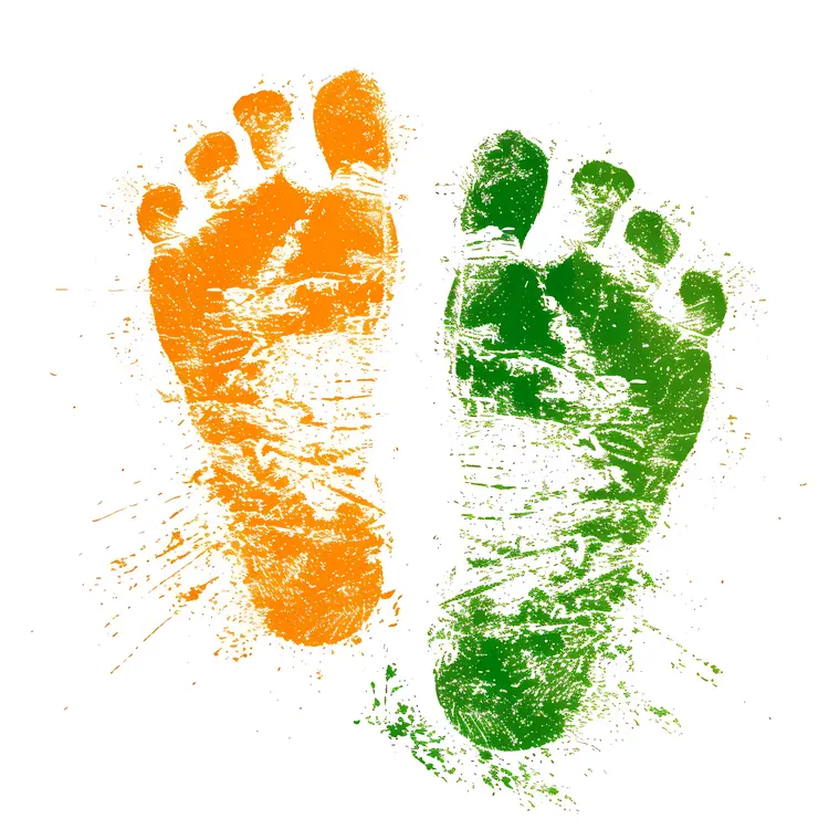 Colorful Footprints Art