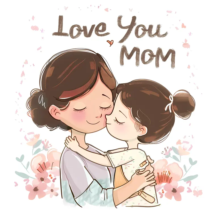 Love You Mom Greeting Card