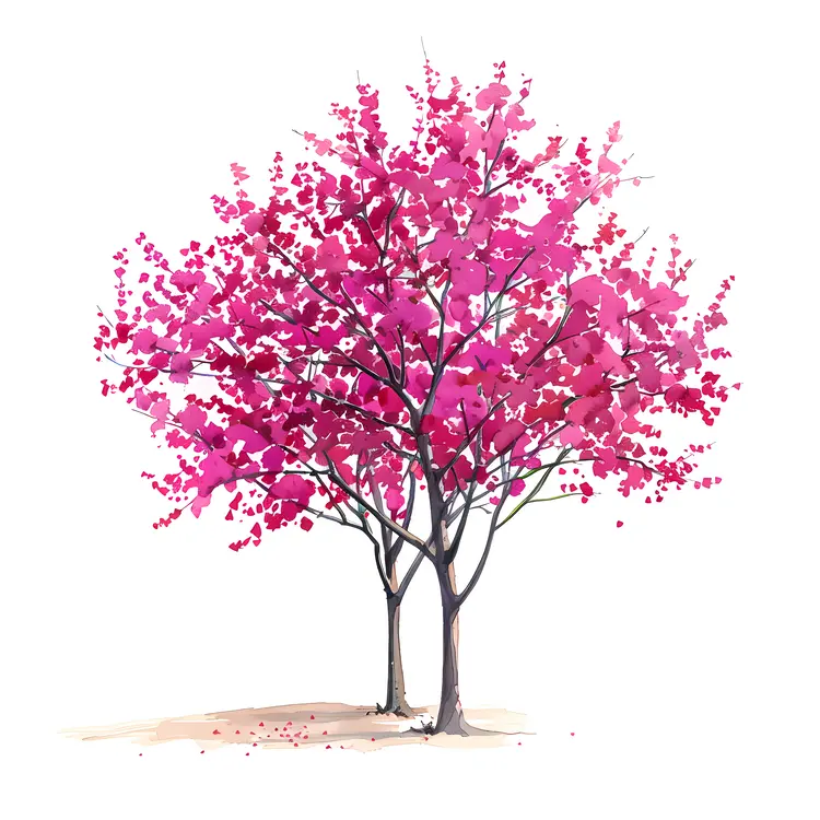 Pink Flowering Tree in Spring