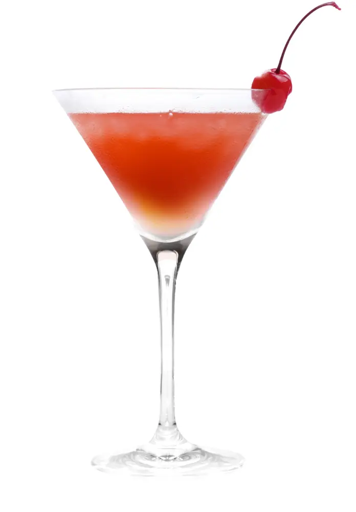 Red Cocktail with Cherry