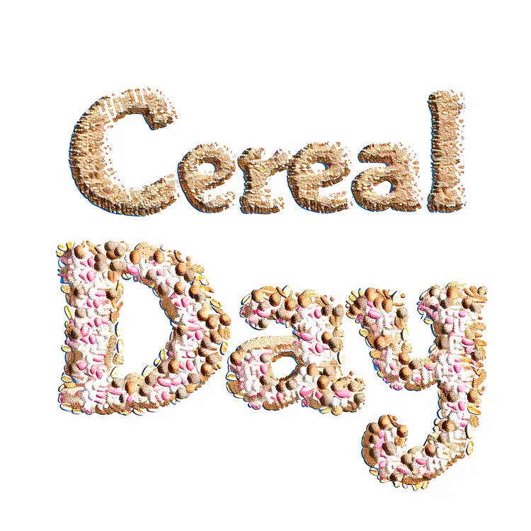 Cereal Day Celebration Text