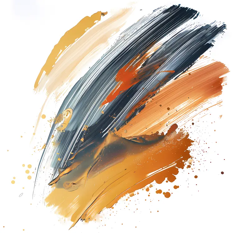 Dynamic Colorful Brush Strokes