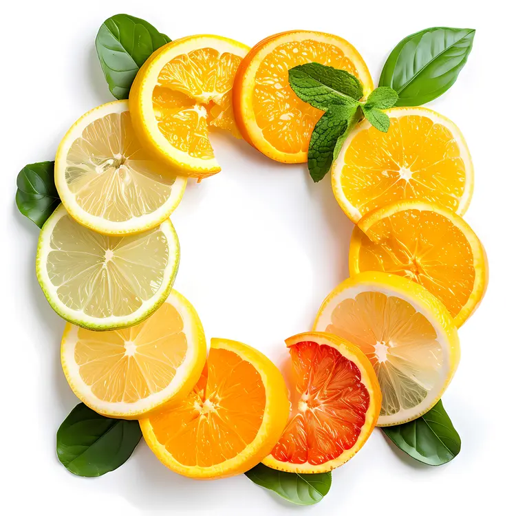 Colorful Citrus Wreath