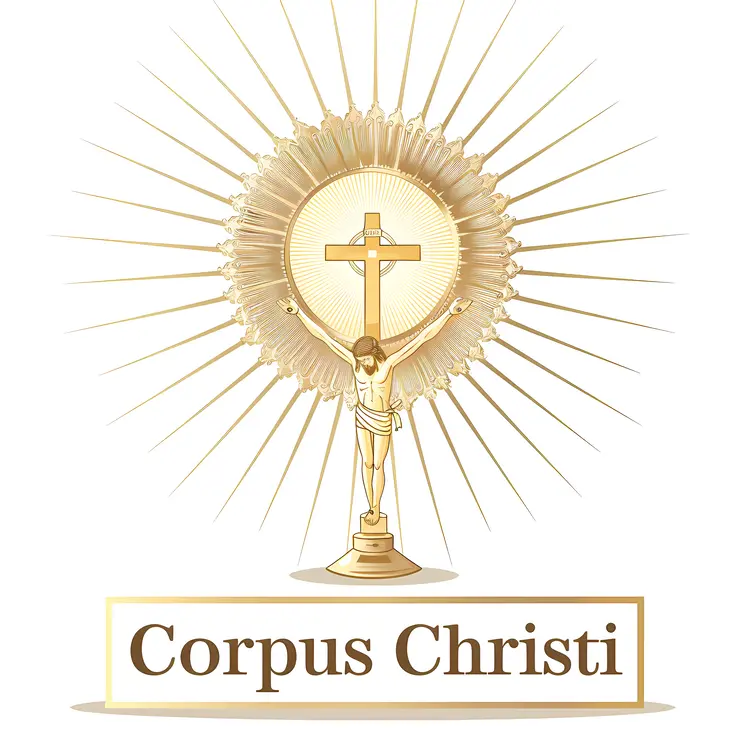 Corpus Christi Religious Celebration Emblem