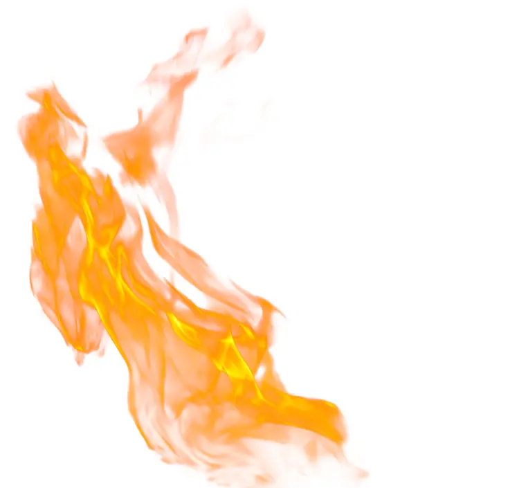 Bright Orange Fire Flame