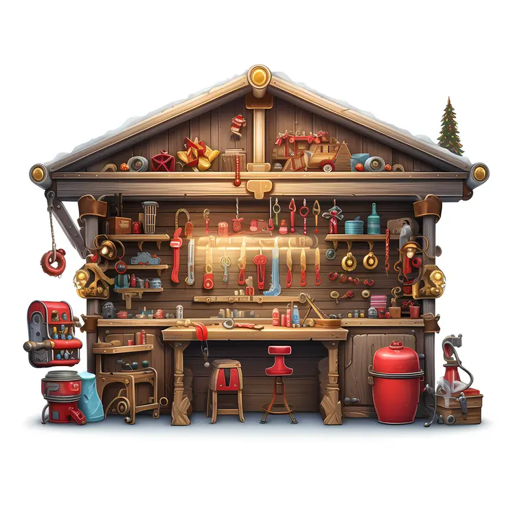 Santa's Workshop with Tools