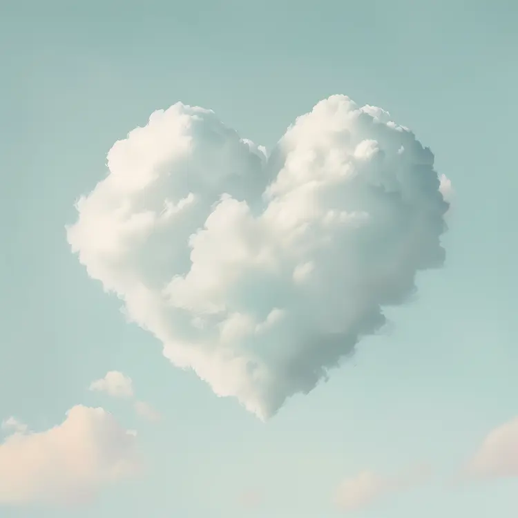 Heart-Shaped Cloud in the Sky