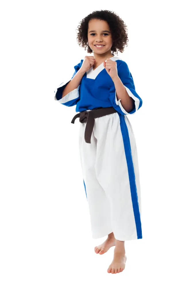 Karate Kid in Fighting Stance