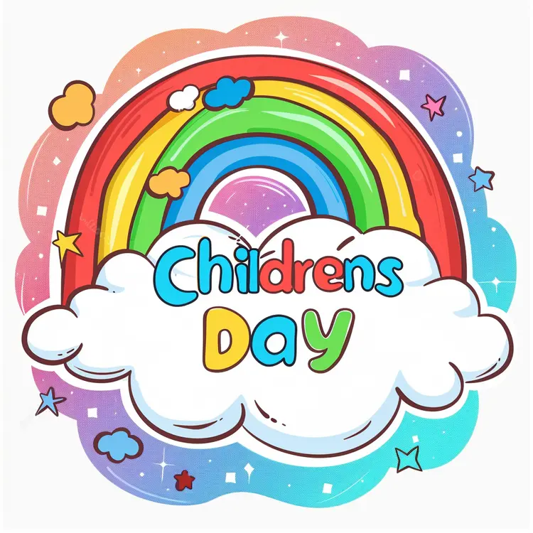 Rainbow Doodle for Children's Day
