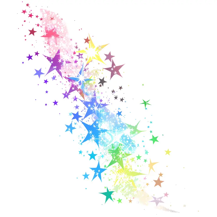 Rainbow Stars Background