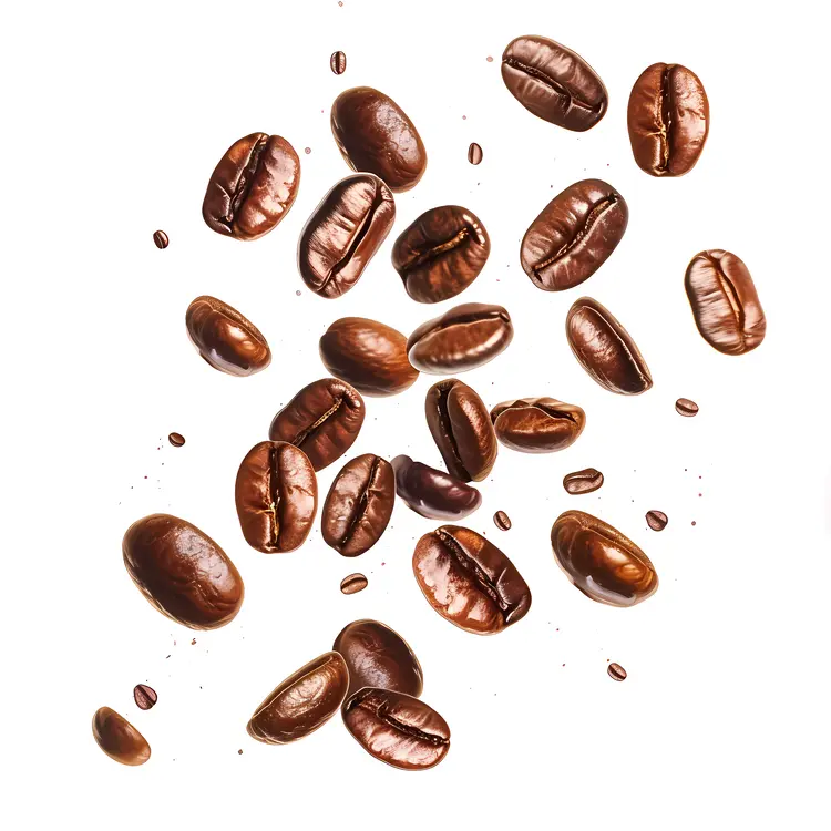 Brown Roasted Coffee Beans
