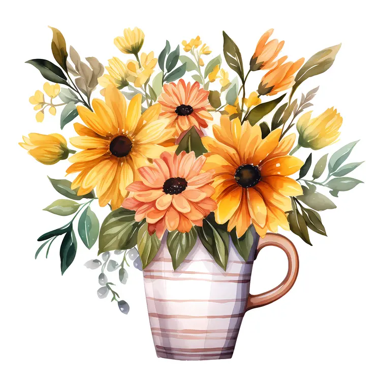 Sunflowers in a Mug