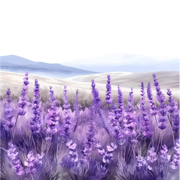Beautiful Purple Lavender Field