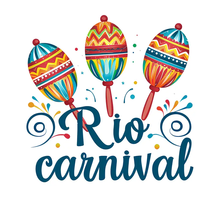 Decorative Maracas for Rio Carnival