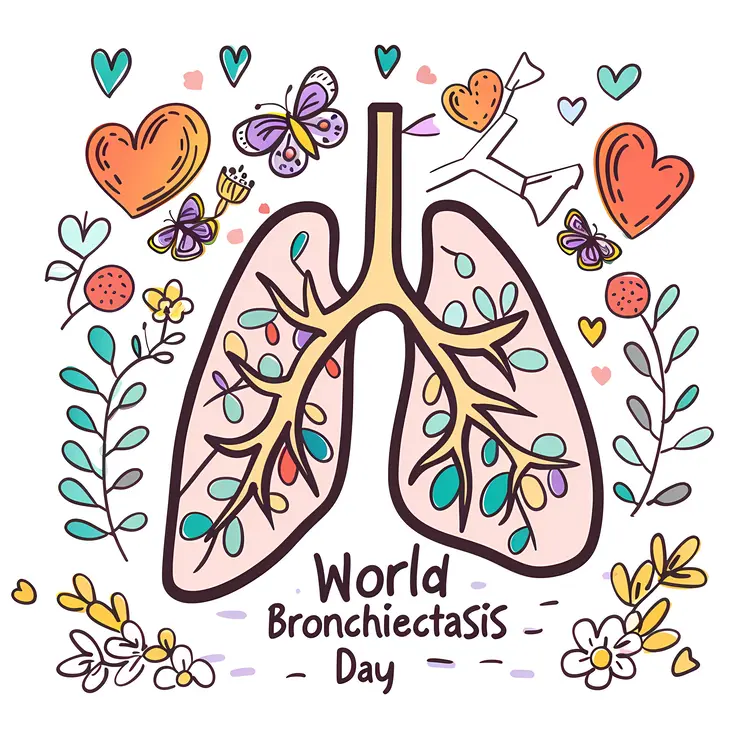 World Bronchiectasis Day Illustration