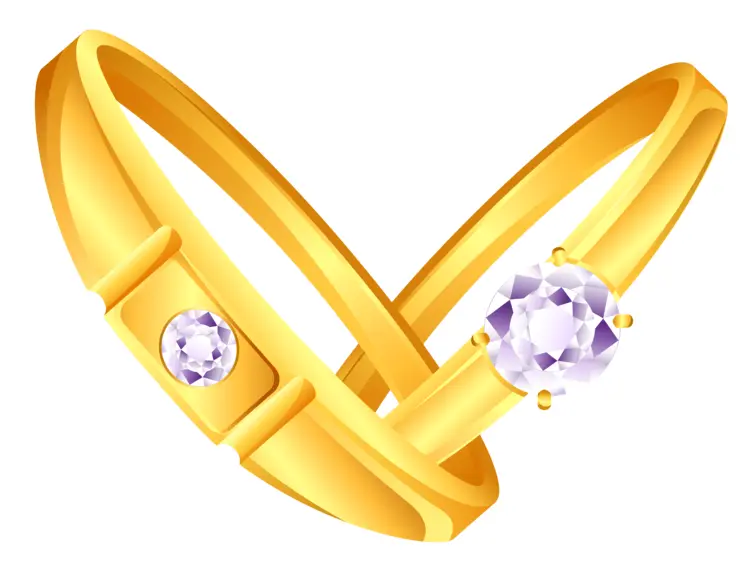 Beautiful Gold Wedding Rings with Diamonds